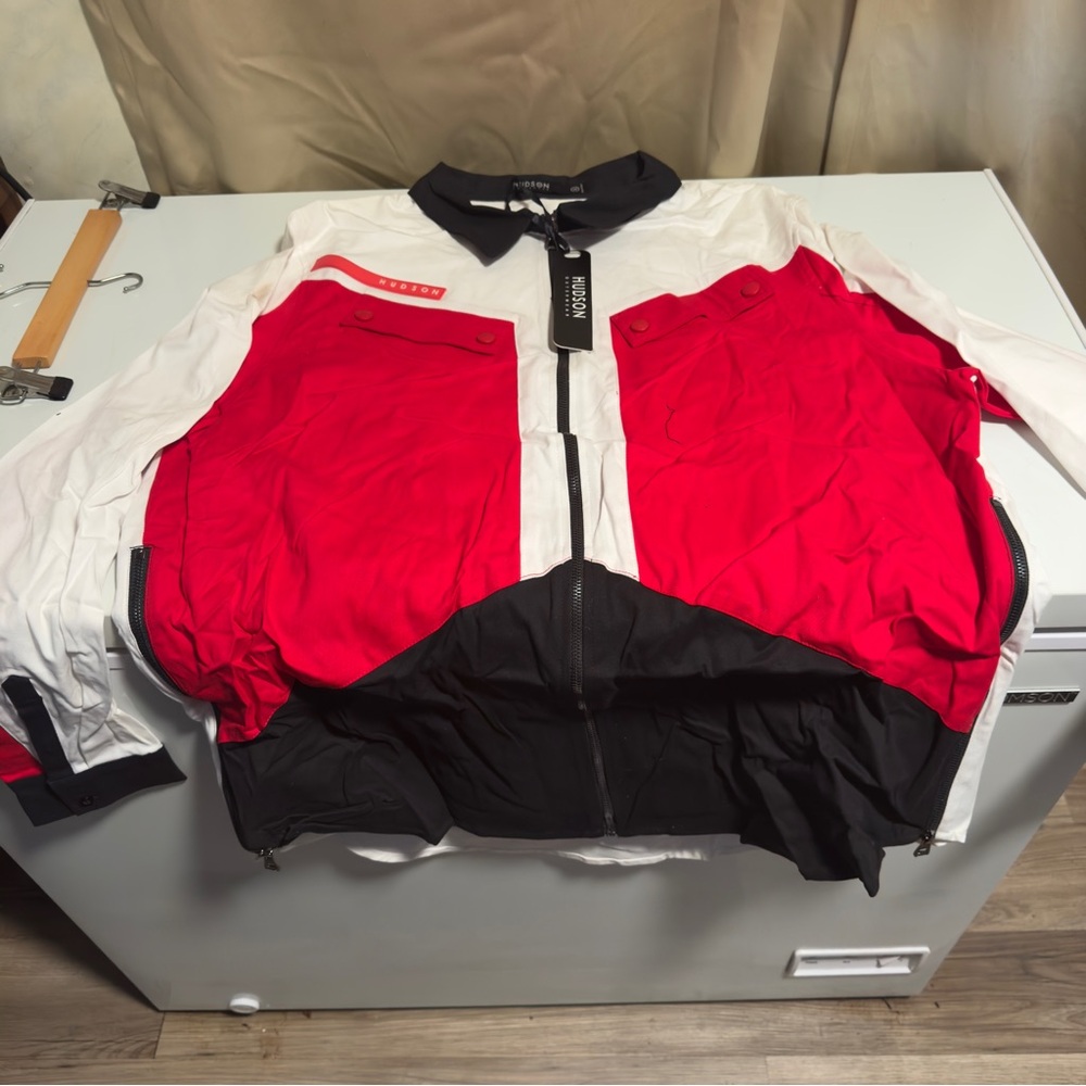 Hudson Outerwear Full Zip Jacket Zipper Sides Men's Xxxl Button Pockets